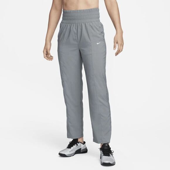 Nike Dri-FIT Women One Ultra High-Waisted Pants Size US XS Smoke Grey - Picture 1 of 4